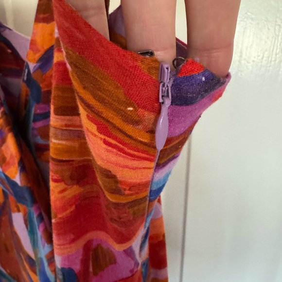 Farm Rio Cross Front Colorful Women's Dress Size Small - Picture 11 of 14